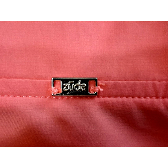 Zuda Womens Full Zip Flight Jacket Elastic Cuffs Long Sleeve Peach Size Small - Picture 11 of 15